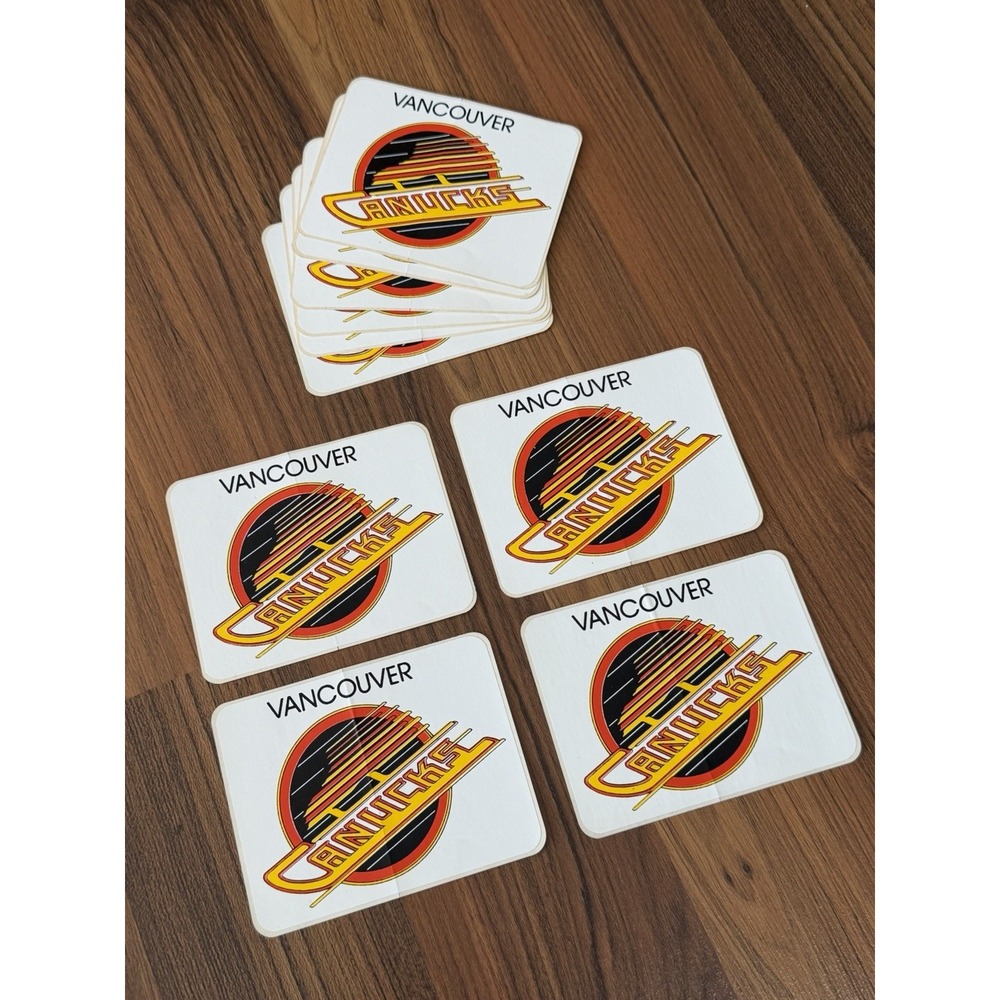 Lot Of 11 Vintage Vancouver Canucks 80s Hockey NHL Logo Decal Merch Stickers
